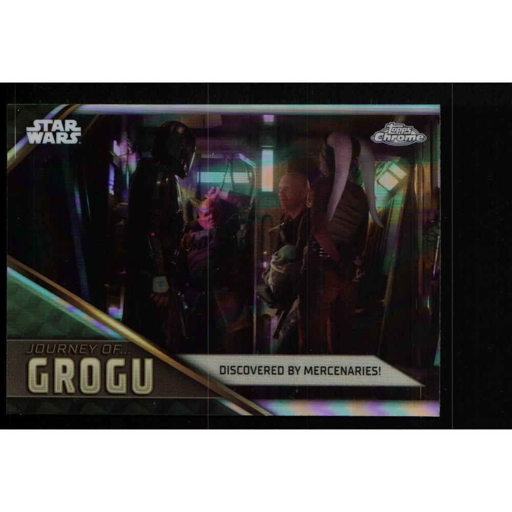2023 Topps Chrome Star Wars JOURNEY of GROGU #JG-6 Discovered by Mercenaries